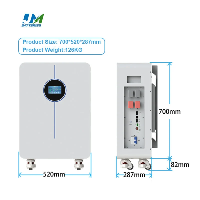 10 Year Warranty 48V 51.2V 300ah Solar Lithium Ion 15kwh LiFePO4 Battery Movable Mounted Home Energy Storage Battery