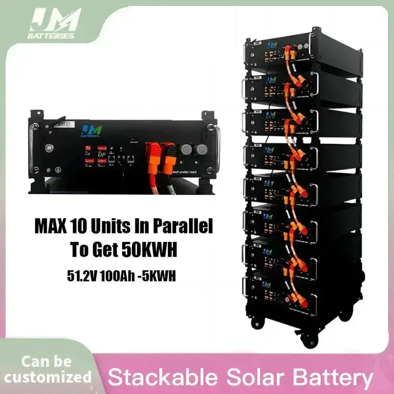 48V 100AH LiFePO4 Solar Lithium Ion Battery