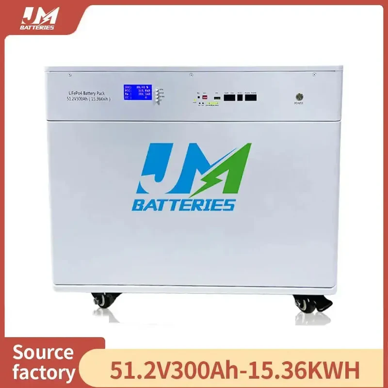 51.2V 300AH 15KW Lithium Ion Battery Moveable and Rechargeable Battery