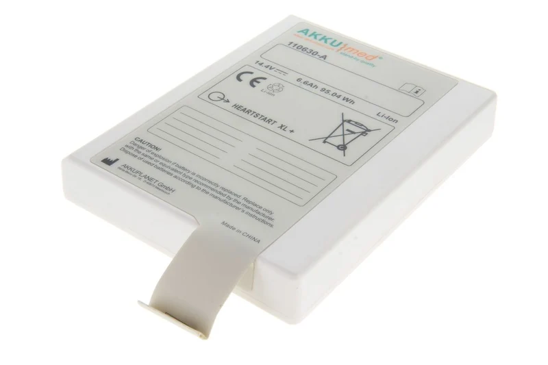 AKKUmed Li Ion Akku passend für Philips Heartstart XL+ Monitor Defibrillator - Typ 989803167281 - 14,4 V 6600mAh 149x117x24 mm