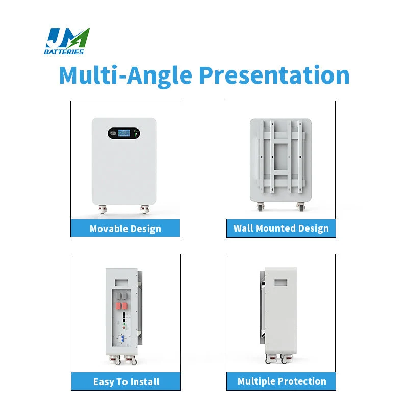 JM 48v 300Ah Floor Mounted Lithium Iron Phosphate Battery 15kWh Home Battery