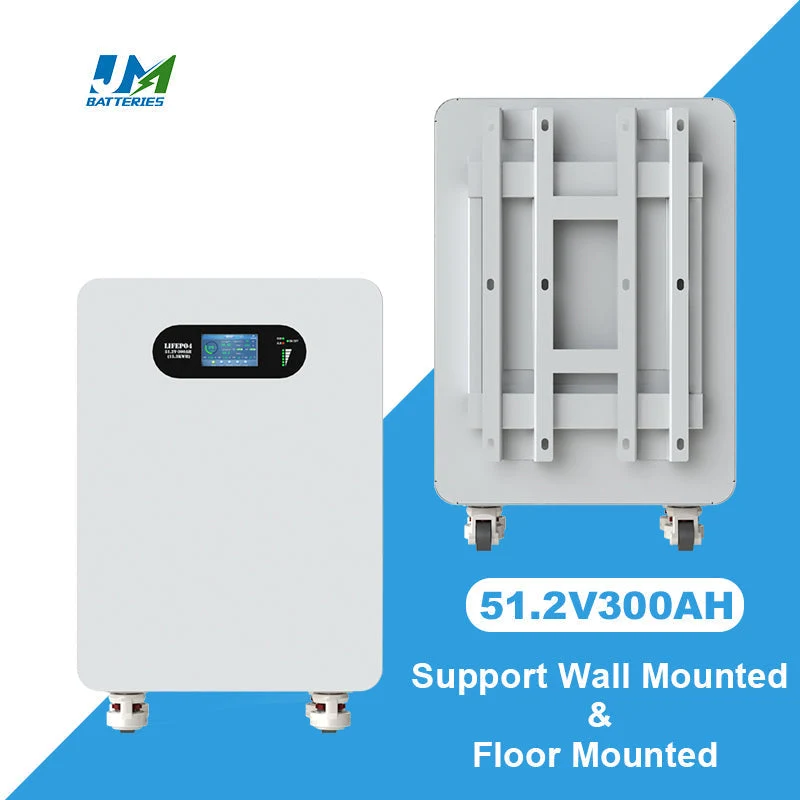 JM 51.2V 48 volt lithium battery 300ah 15kwh lifepo4 battery