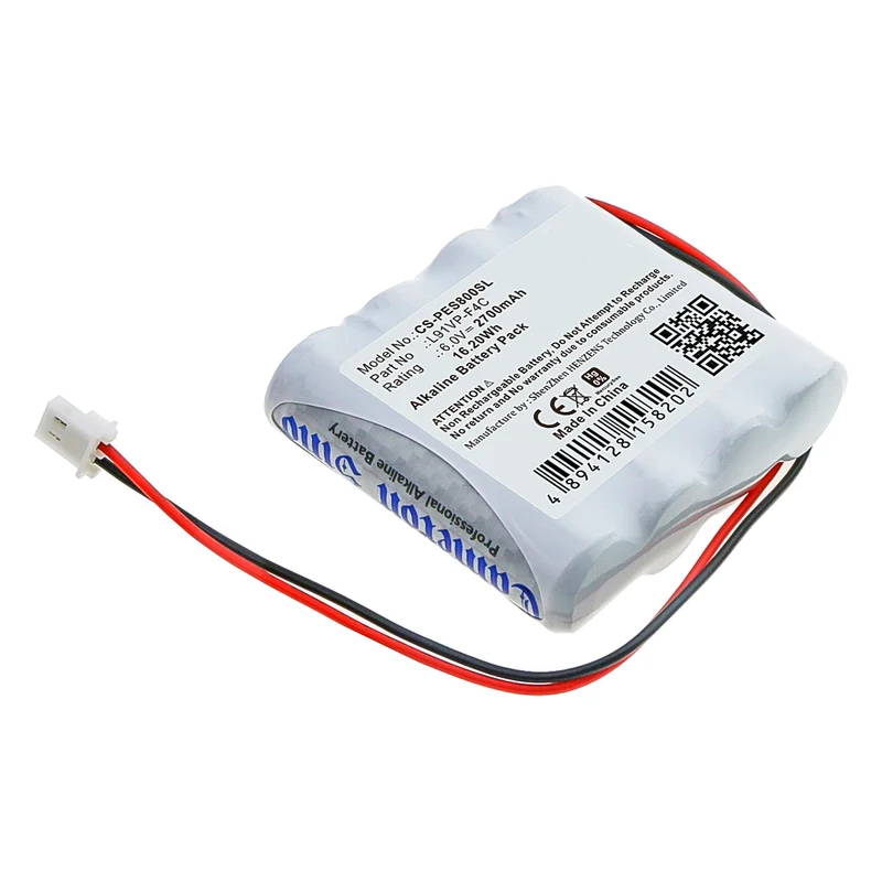 6.0V 2700mAh Körperpflege akku für ES8 Hand Sanitizer Dispenser Alkaline