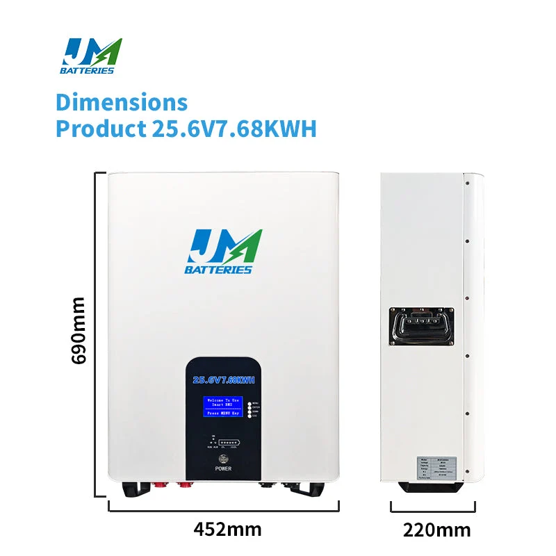7.68kw Power Wall Install 24V 25.6V 300ah Solar Battery LiFePO4 Lithium Ion Phosphate Battery Pack Solar System for Home Energy Storage