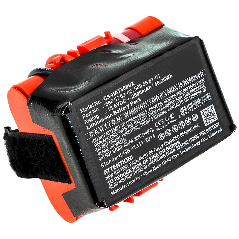 18.5V 2500mAh Rasenmäher akku für Gardena Husqvarna Li-ion