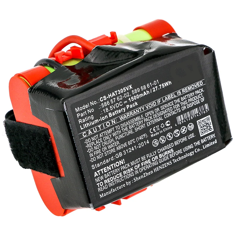 18.5V 1500mAh Rasenmäher akku für Gardena McCulloch Rob R600 R80 Rob R1000 Husqvarna Automower 305 Automower 308 Li-ionHusqvarna