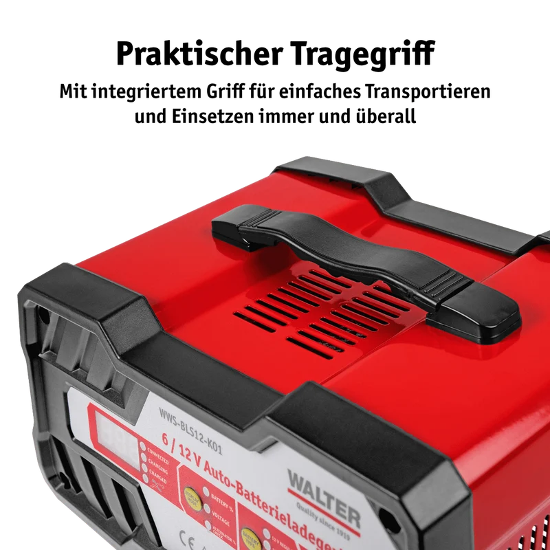Auto-Batterieladegerät mit Starthilfe 6 / 12 V