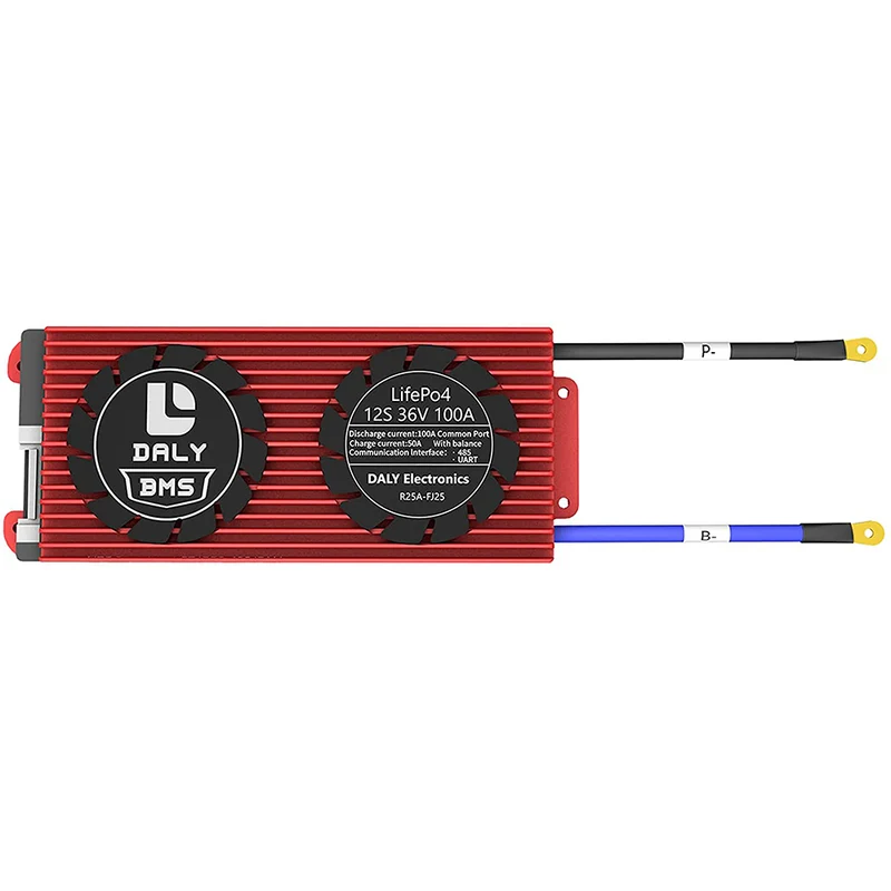 Daly smart bms Lifepo 12S 36V 100A bluetooth BMS board 24 65 166