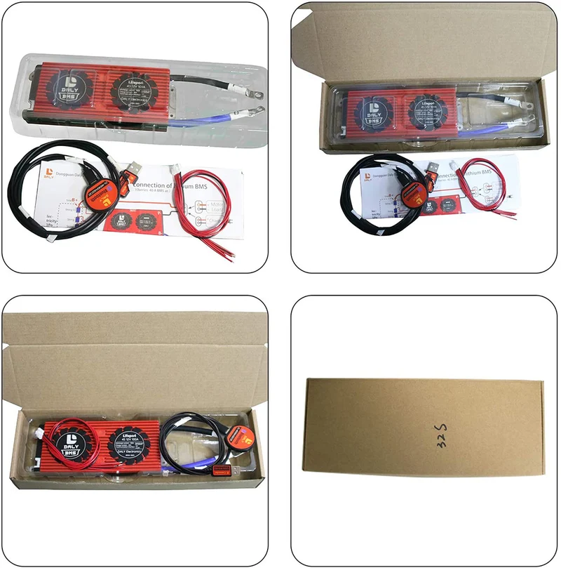 Daly smart bms Li-ion 13S 48V 100A bluetooth 24 65 166