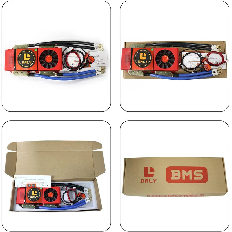 Daly smart bms Li-ion 10S 36V 500A with Fan bluetooth 52 130 257