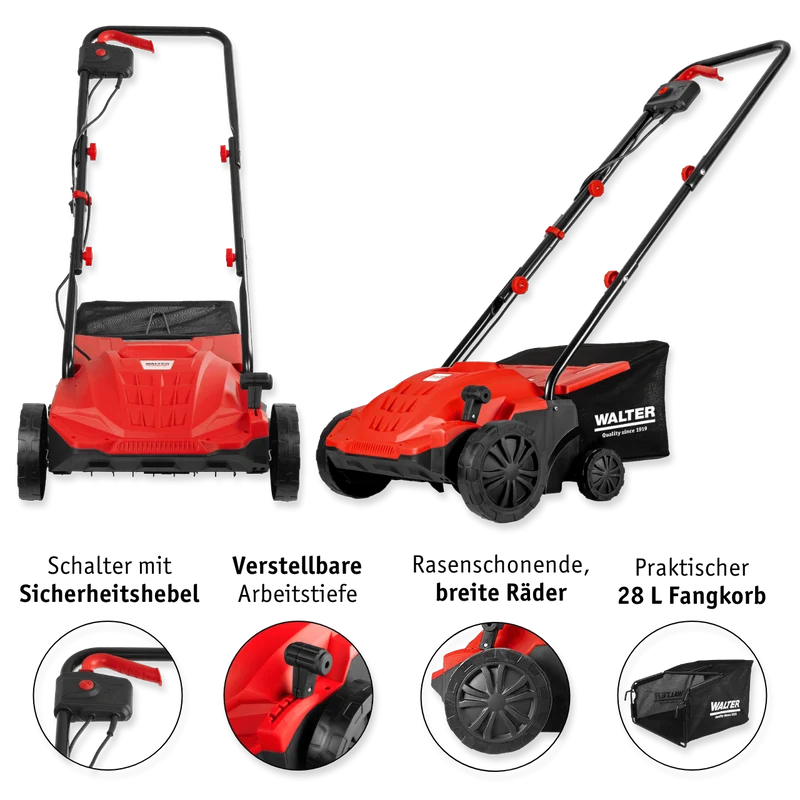 Elektro-Vertikutierer und Rasenlüfter 1500 W