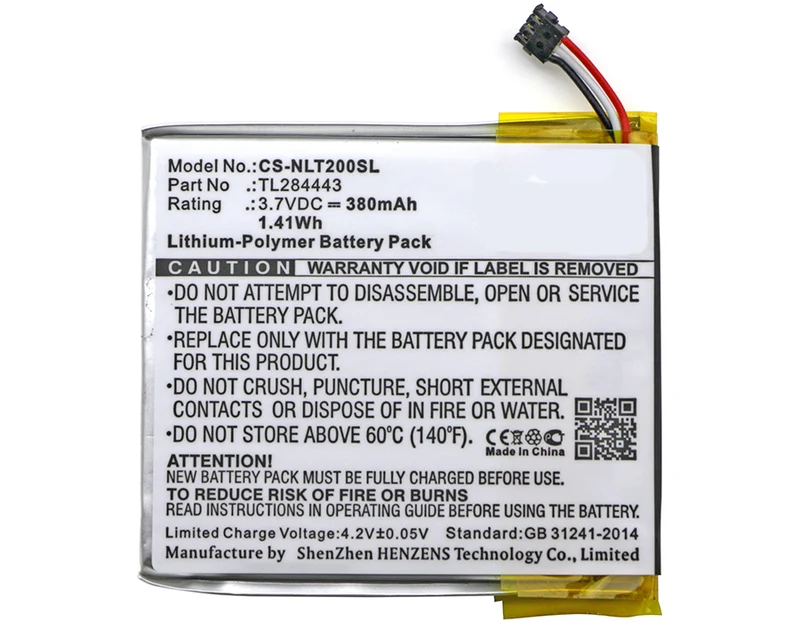 3.7V 380mAh Intelligentes Zuhause akku für A0013 Thermostat 3rd Gen Learning Thermostat 3rd Genera T3007ES T3008US T4000ES Thermostat E Li-Polymer