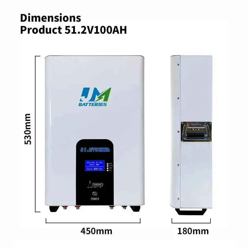 51.2V 100AH/200AH Powerwall Home Storage LiFePO4 Battery