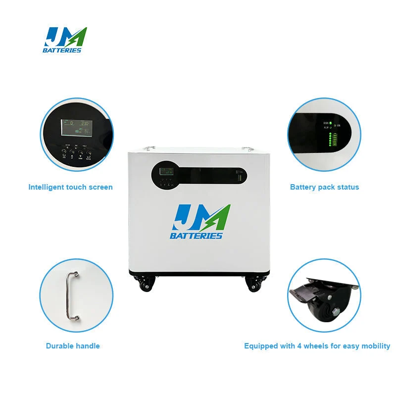 Movable Solar Energy Battery Pack Li Ion 15kwh 48V 51.2V 300ah Lithium Solar Battery for Home Outdoor