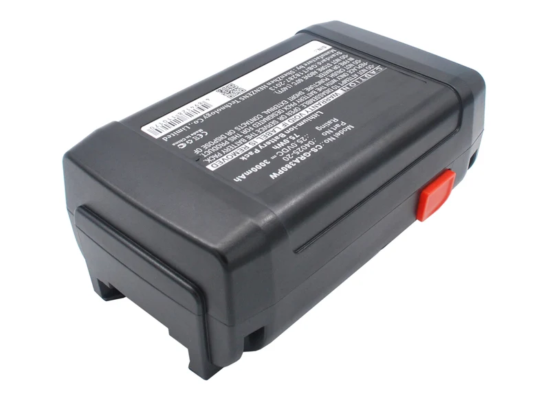 25.0V 3000mAh Rasenmäher akku für 648872 Accu-Spindelmaher 380 Li Spindelmaher 380 Li Li-ion