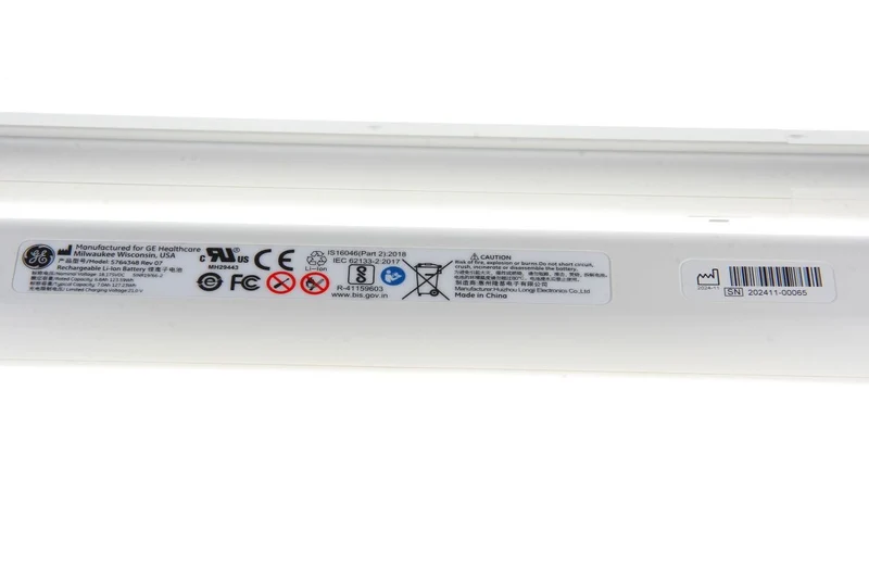 GE Healthcare Original Li Ion Akku für Ultraschall Venue Go 5764348 - 2er Set - 18 V 7000mAh 344x42x26 mm