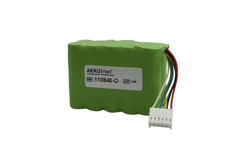 Codan Original NiMH Akku passend für Codan Argus Infusionspumpe 606, 601260 - Akku Typ 601074 - 12 V 1800 mAh 72x31x52 mm