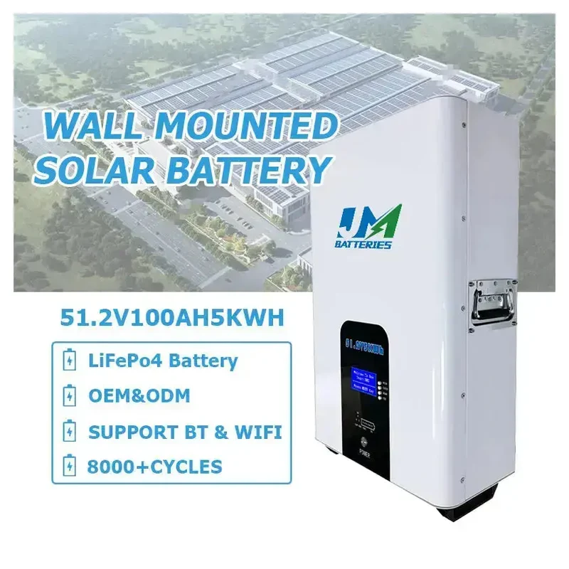 51.2V 100ah 200Ah Wall-Mounted Battery with Advanced Battery Management System Battery