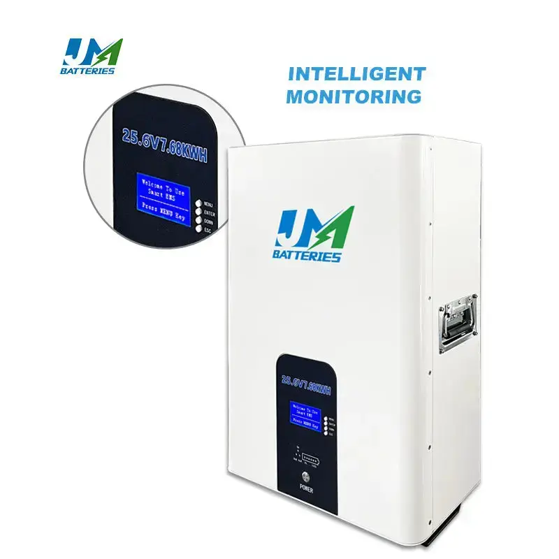 Sleek Wall-Mounted 25.6V 300Ah 100ah 200ah Battery Ultimate Energy Solution Battery Efficient Energy Storage Battery