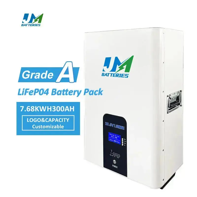 Sleek Wall-Mounted 25.6V 300Ah 100ah 200ah Battery Ultimate Energy Solution Battery Efficient Energy Storage Battery