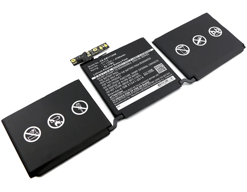 11.1V 4700mAh Notizbuch, Laptop akku für A1708, MacBook Pro 13 MacBook Pro 13 (MPXW2CH/A) Li-Polymer