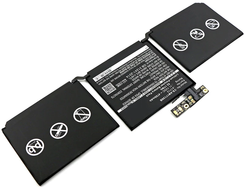 11.1V 4700mAh Notizbuch, Laptop akku für A1708, MacBook Pro 13 MacBook Pro 13 (MPXW2CH/A) Li-Polymer