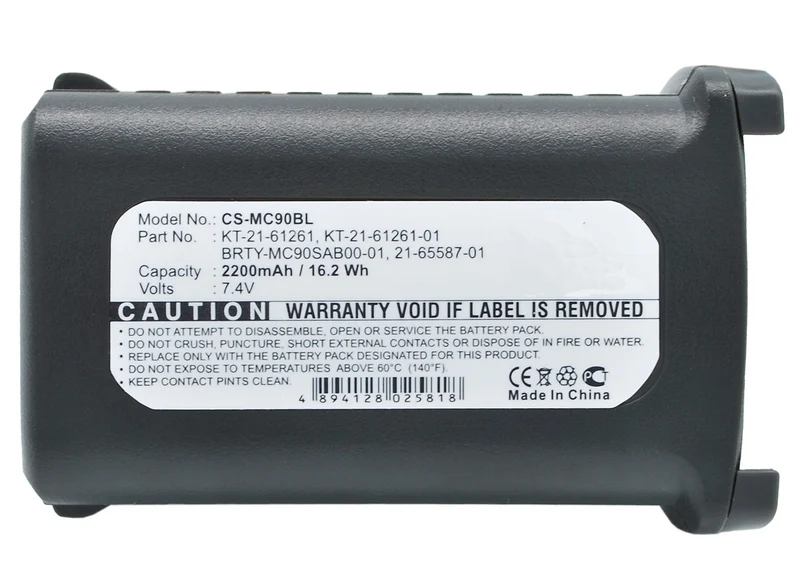 7.4V 2200mAh Barcodelesegerät akku für MC9000 MC9000-G MC9000-K MC9060 MC9060-G, MC9060-K MC9060-S MC9062 Li-ion