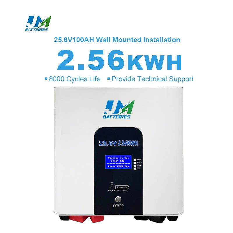 Energy Storage Battery 25.6V 100ah 24V Battery Pack 2kwh Lithium Power Wall Solar Battery for Solar Energy Storage System