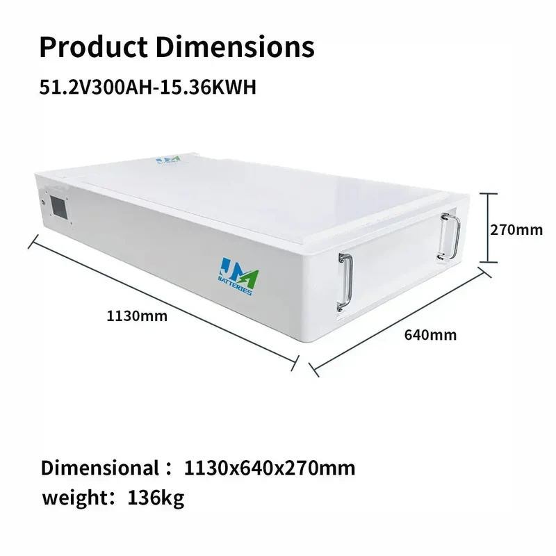 48V 300Ah 15KWH Wall Mounted Solar Energy Storage Battery