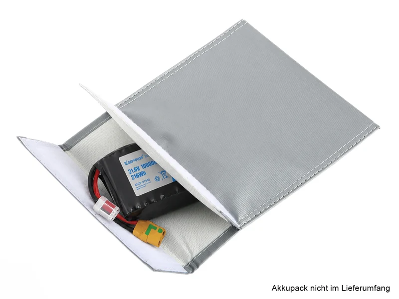 Efest Große Akku-Aufbewahrungstasche 29 × 23 cm – Silber
