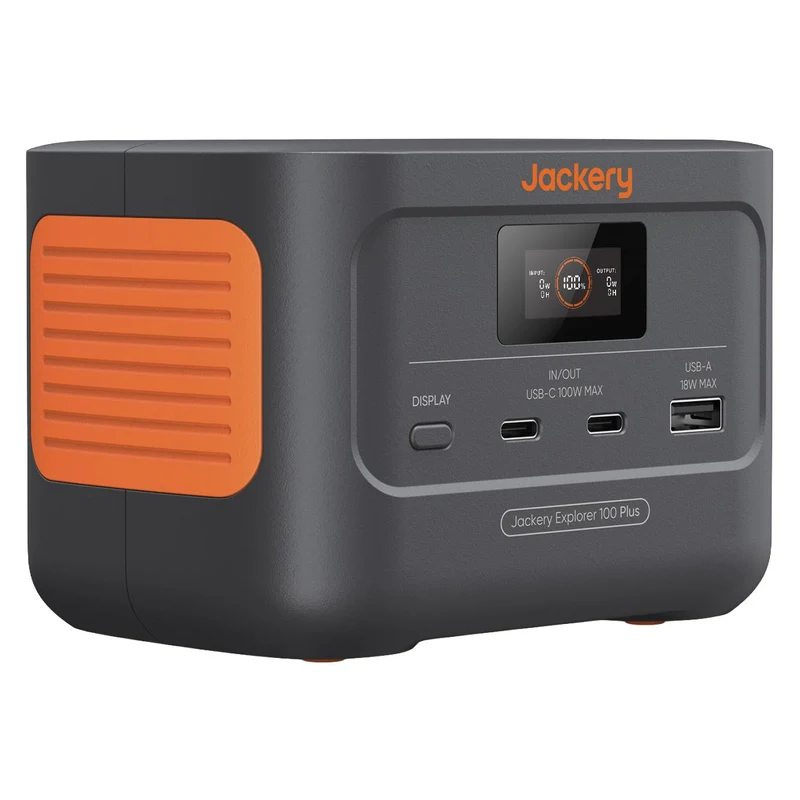 Jackery Explorer 100 Plus Powerstation 99,2 Wh mit LiFePO4-Akku und 128-W-Inverter