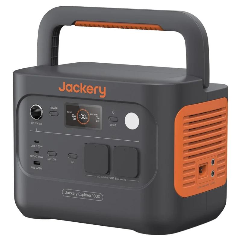 Jackery Explorer 1000 v2 Powerstation 1070 Wh, 1500 W, LiFePO4-Akku und USV-Funktion