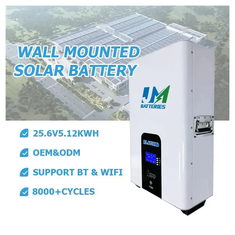 Revolutionary Wall-Mounted Battery 25.6V 200Ah 100ah 300ah Capacity for Uninterrupted Power Battery