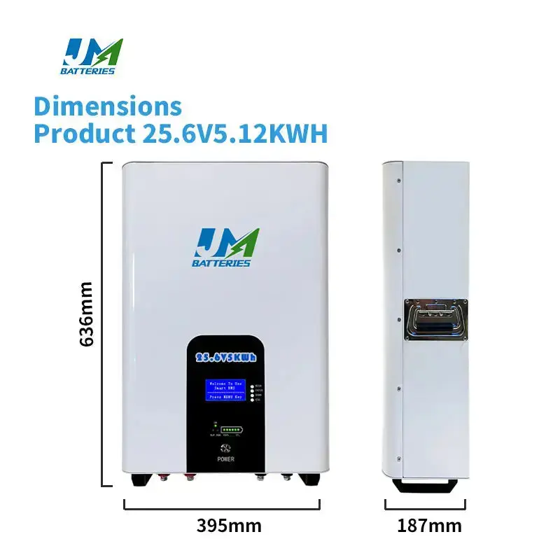 Revolutionary Wall-Mounted Battery 25.6V 200Ah 100ah 300ah Capacity for Uninterrupted Power Battery