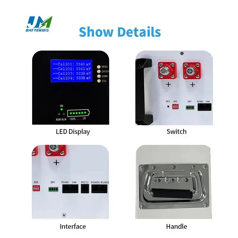 Revolutionary Wall-Mounted Battery 25.6V 200Ah 100ah 300ah Capacity for Uninterrupted Power Battery