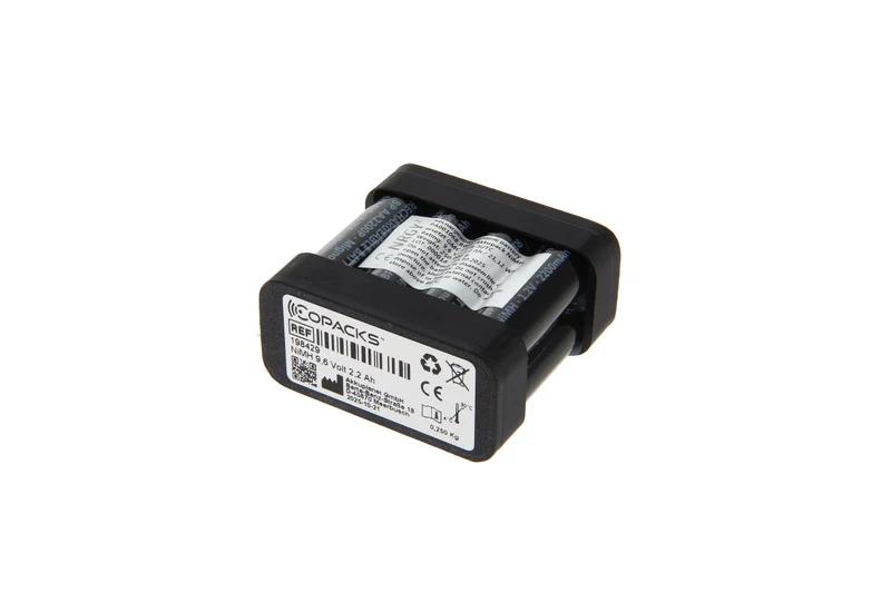CoPacks NiMH Akku passend für Messgerät GMC-I HR -3UTC - 9,6 V 2200 mAh 63x32x56 mm