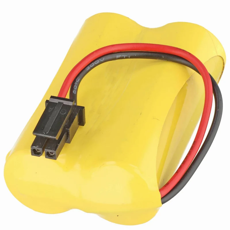 AccuCell Lithium Batterie kompatibel ABB 3HAC051036-001, PLS17500, IRB1200 mit Kabel und Stecker