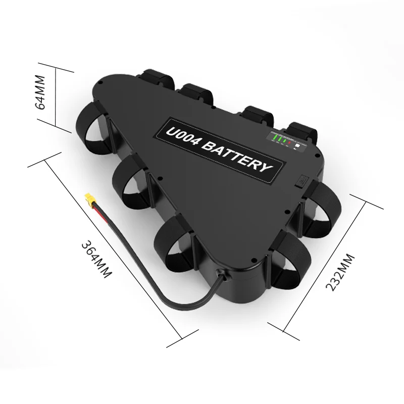 36V 20AH Ebike Motor Lithium-ionen Batterie Elektrische Fahrrad 25A BMS wasserdichte Dreieck mit Ladegerät Im Freien U004