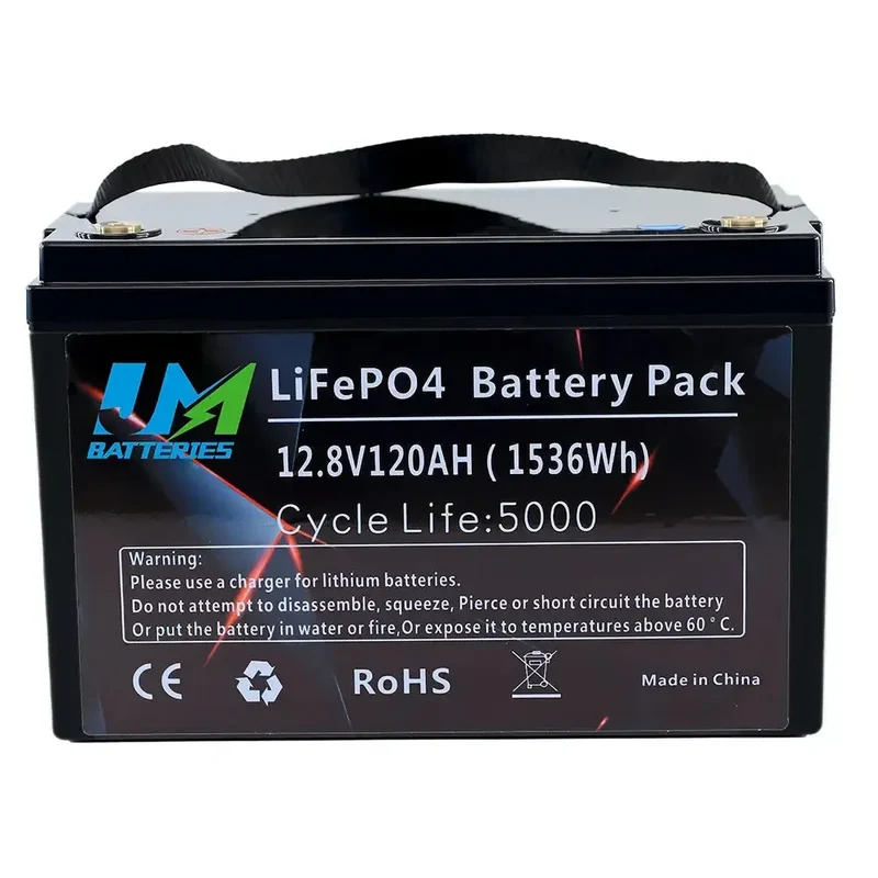12.8V 120AH Electric Bike Rechargeable Lithium Batteries