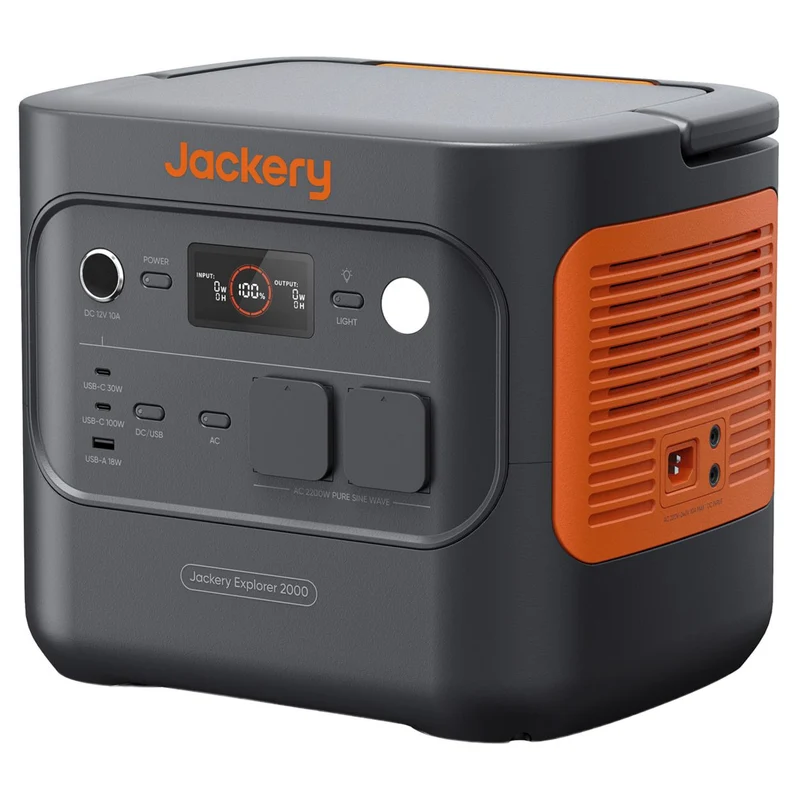 Jackery Explorer 2000 v2 Powerstation 2042 Wh / 2200 W mit LiFePO4-Akku