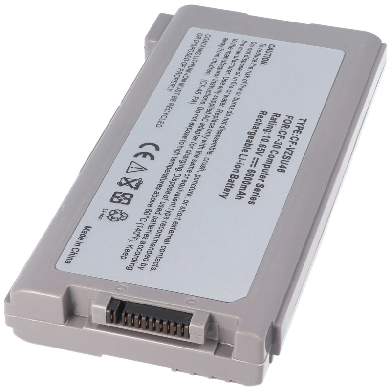 AccuCell Akku passend für Panasonic Toughbook CF-30 Akku VZSU46 10,65 Volt, 6600mAh