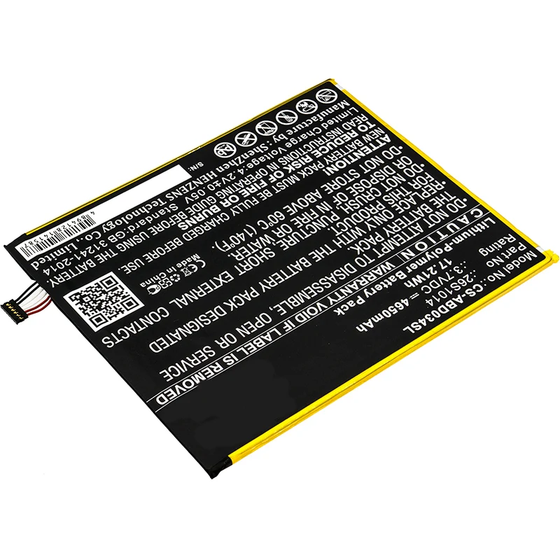 3.7V 4650mAh Tablette akku für Kindle Fire 8 7 Generation, Kindle Fire 8 7 Kindle Fire HD8 8TH L5S83A SX0340T SX034QT Li-Polymer