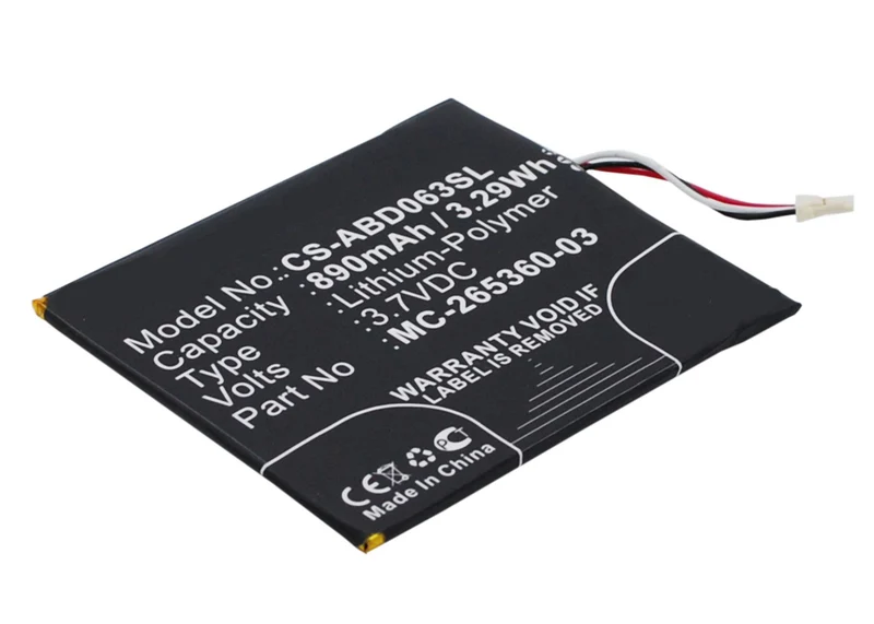 3.7V 890mAh E-book akku für kindle 499 kindle 558 Kindle 7 Kindle 7th Generation Kindle 8 Kindle 8th Generation Kindle X SY69JL WP63GW Li-Polymer