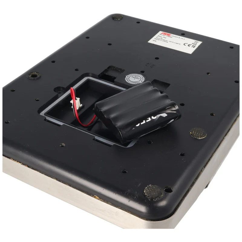 AccuCell Akkupack mit Kabel und Stecker passend für die Waage ADE PWN5, Akku passend für Präzisionswaage, Kompaktwaage, NiMH 4,8V 2550mAh