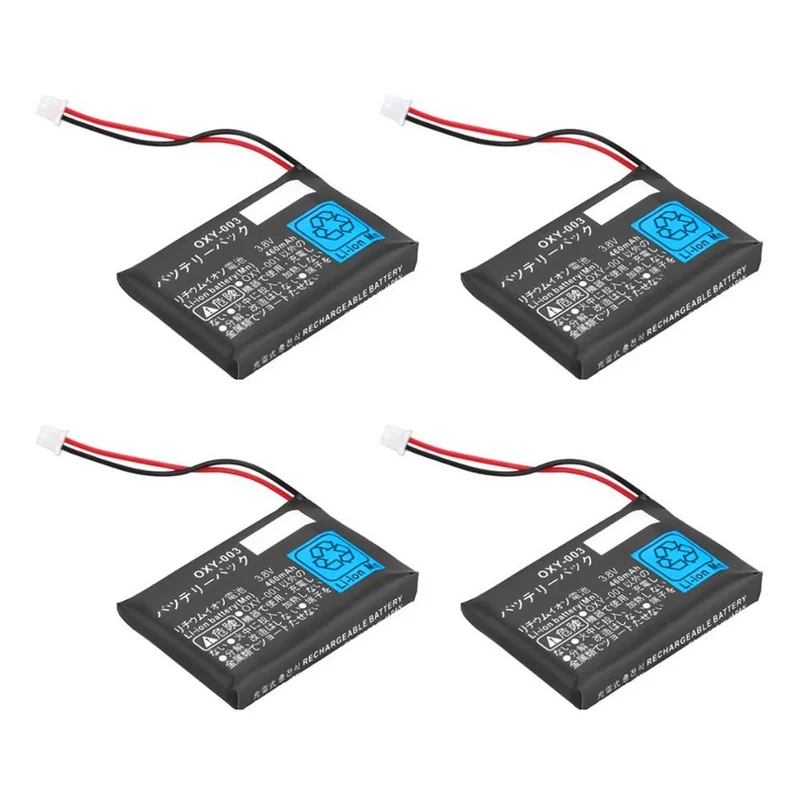4 stücke 3,8 V 460mAh Batterie Lithium-ionen replacment Kit Pack für Nintendo GBM Game Boy Micro batterien