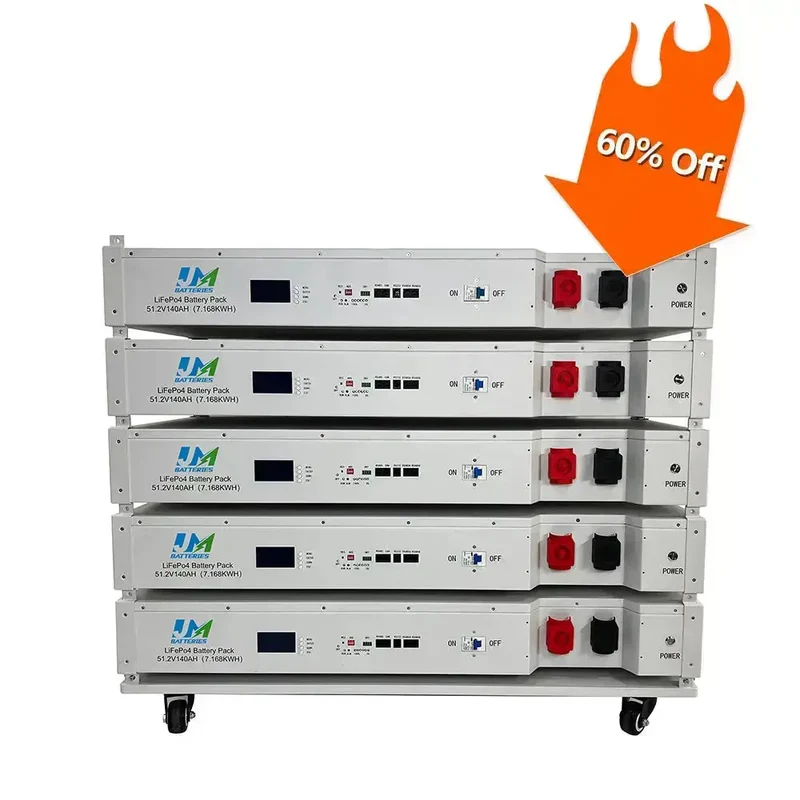 Solar Power Batteries 51.2V 48V 138ah Home Energy Storage Stackable Lithium-ion Battery