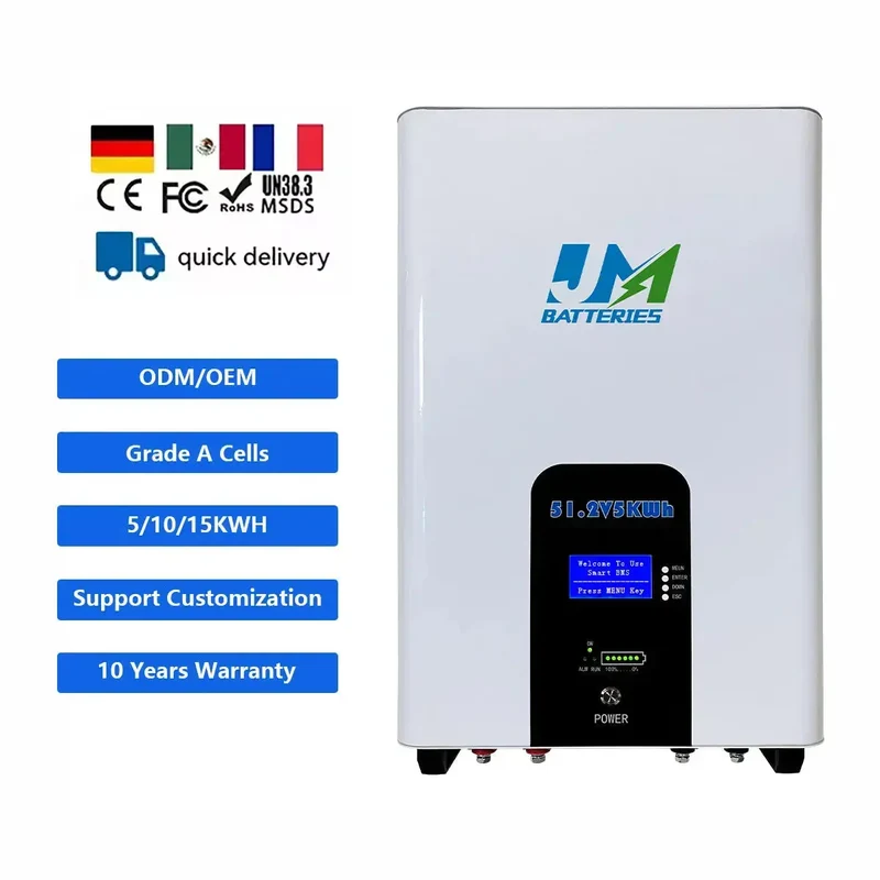 51.2V 100AH/200AH Powerwall Home Storage LiFePO4 Battery