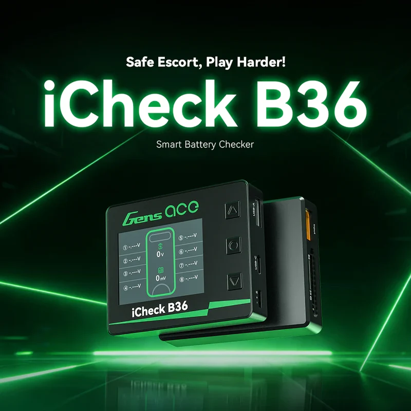 Gens ace iCheck B36 | Intelligenter RC-Batterieprüfer