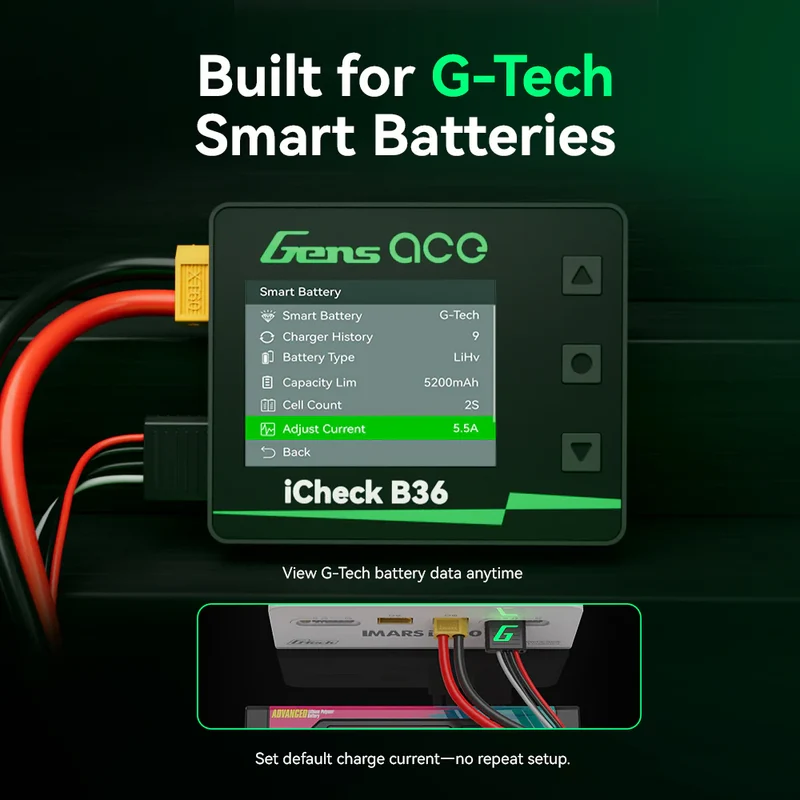 Gens ace iCheck B36 | Intelligenter RC-Batterieprüfer