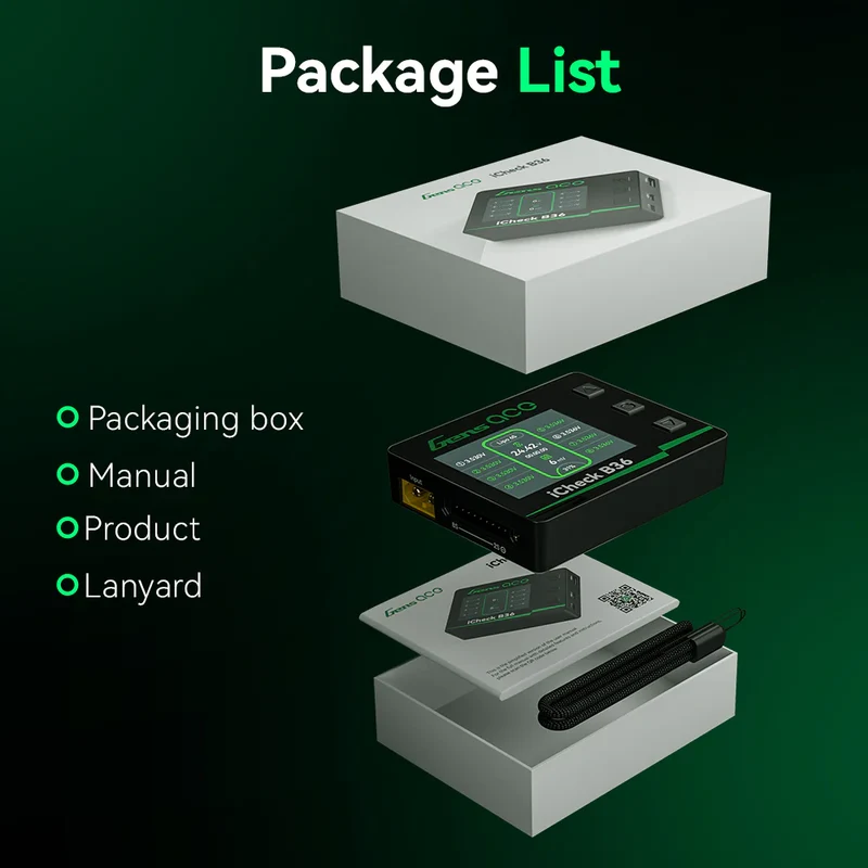 Gens ace iCheck B36 | Intelligenter RC-Batterieprüfer